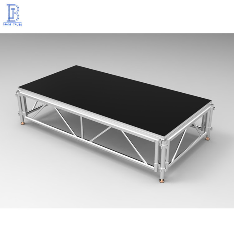 舞台厂供应高档优质铝合金舞台 庆典演出活动插片式拼装舞台批发