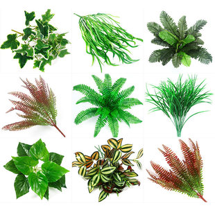 Interior artificial plant for commercial use, material