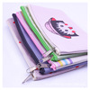 Cute capacious cartoon pencil case with zipper for elementary school students, Birthday gift