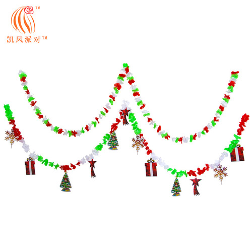 Kai Feng Party Colorful Flower Strips Hoop Flower Decorative Flowers 2-30 Meters Long Halloween Christmas Party Supplies