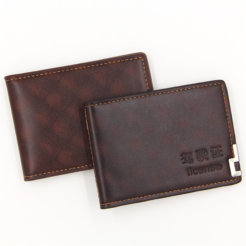 Licencia de conducir de vehículos de motor de moda para hombres y mujeres certificado tarjeta titular tarjeta caso de cuero de conducción de gran capacidad en stock al por mayor