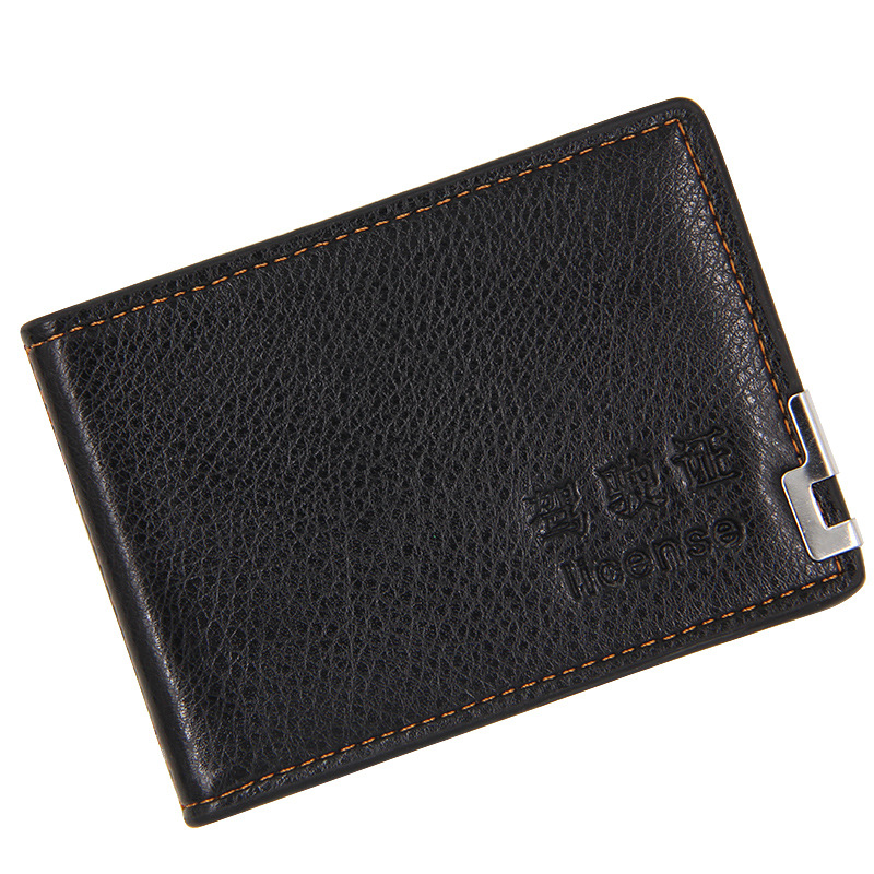 Licencia de conducir de vehículos de motor de moda para hombres y mujeres certificado tarjeta titular tarjeta caso de cuero de conducción de gran capacidad en stock al por mayor