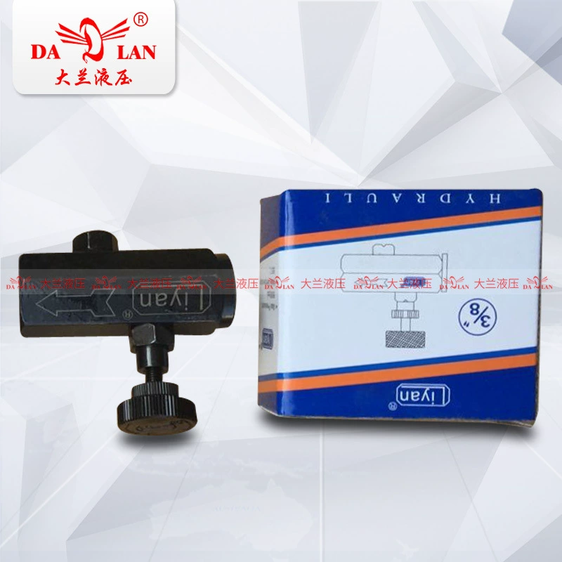 Гидравлический клапан LIYAN 3/8 Трубчатый односторонний Дроссельный клапан 1/2 Клапан управления потоком KC-02/03/04/06