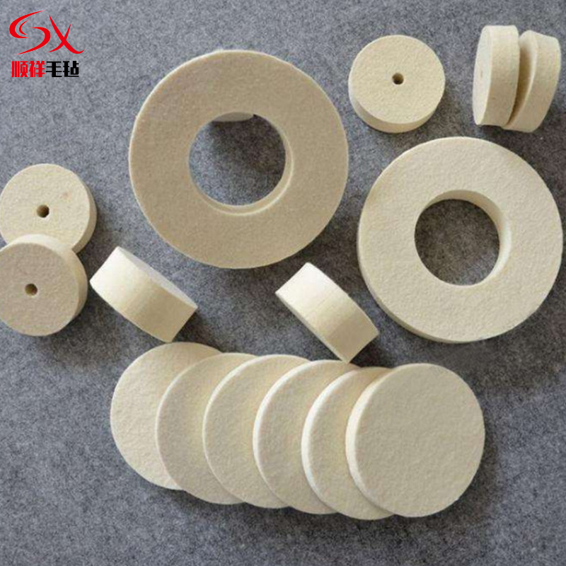 厂家供应异形毛毡垫圈 机械耐磨吸油羊毛可背胶家具毛毡垫圈