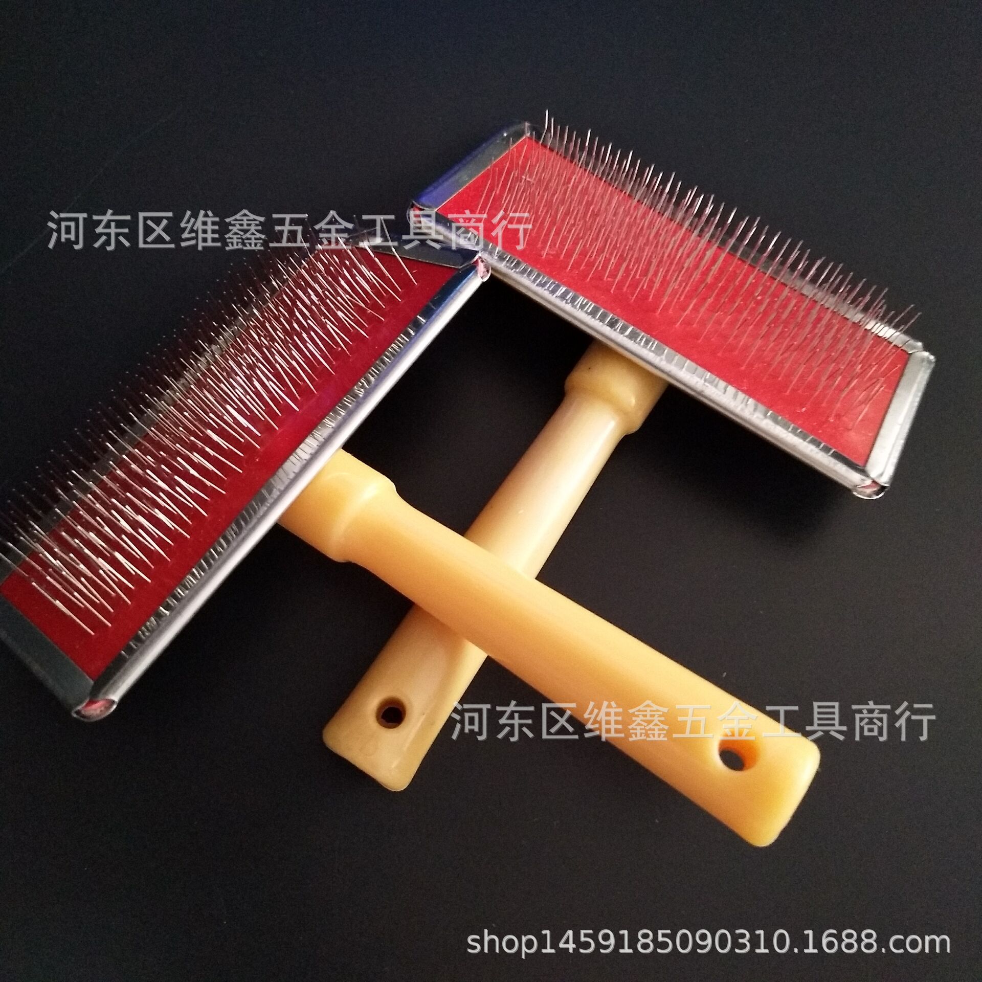 钢丝刷 狗狗梳子 坐垫羊毛刷子 浮毛洗澡梳子 皮草 宠物用品批发