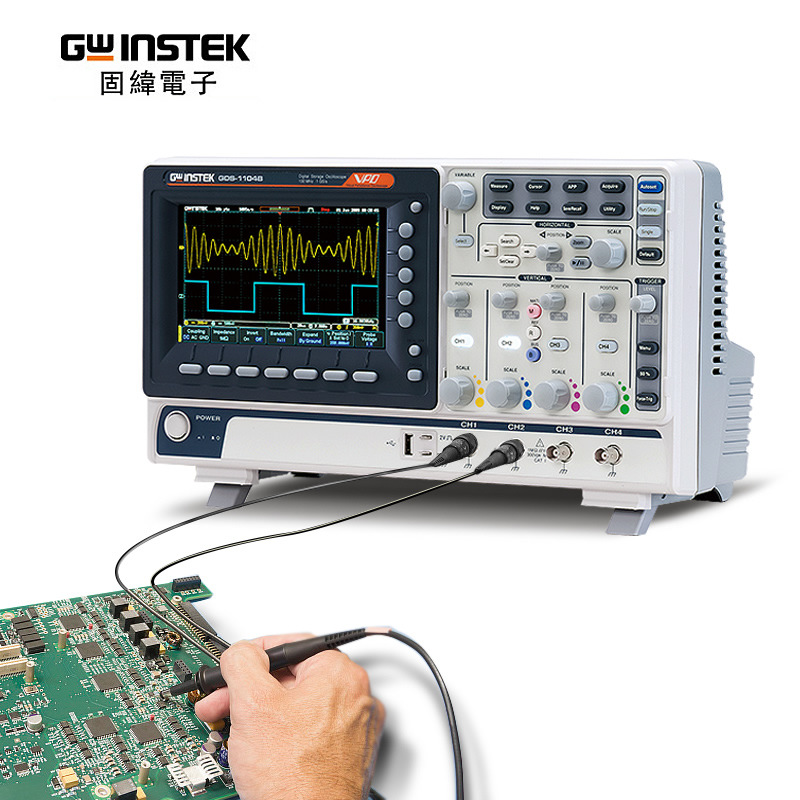 固纬MSO2204EA 100MHz/4CH模拟+16CH数字通道混合信号示波器