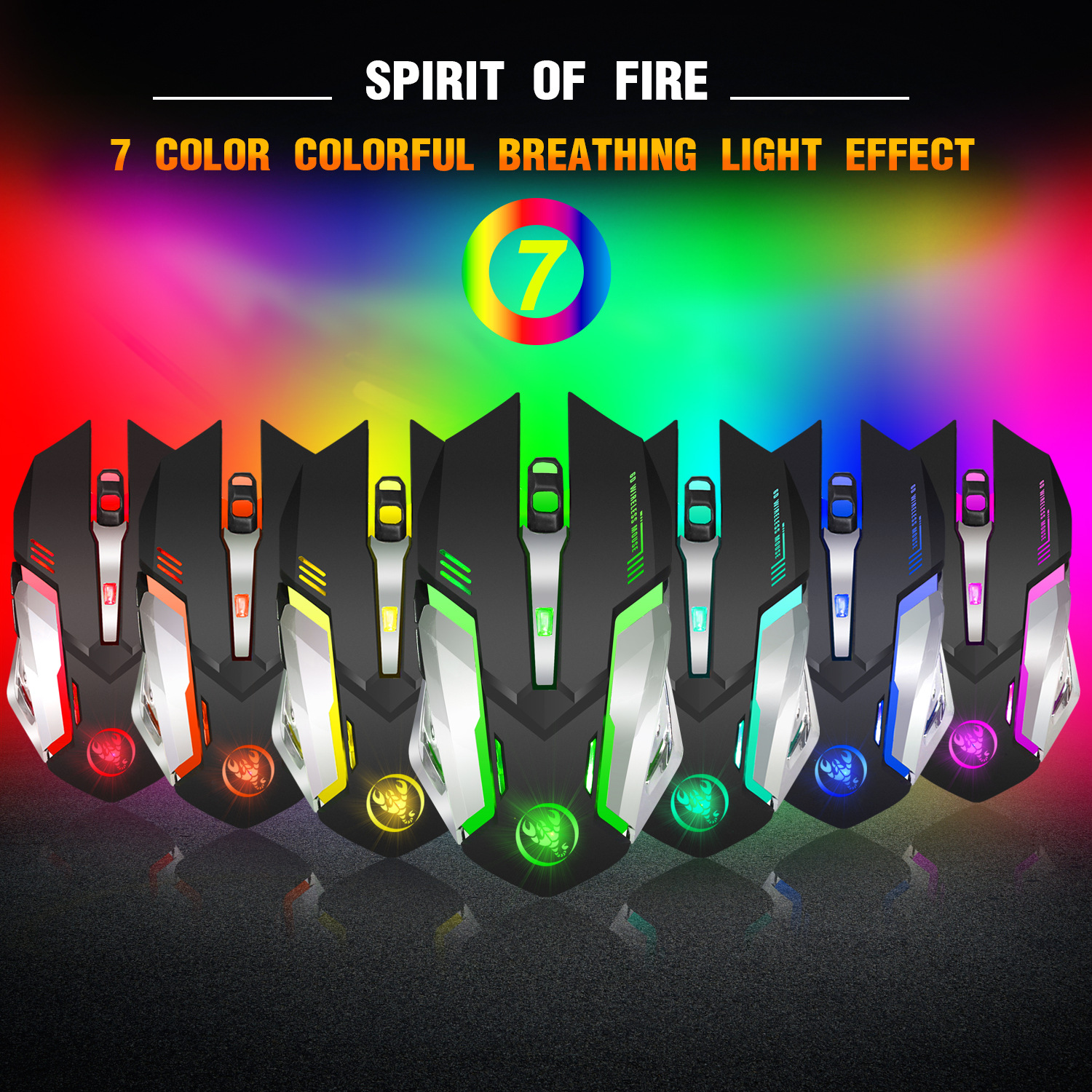 Mouse gaming wireless ricaricabile 2.4g con luci rgb_voghion.com