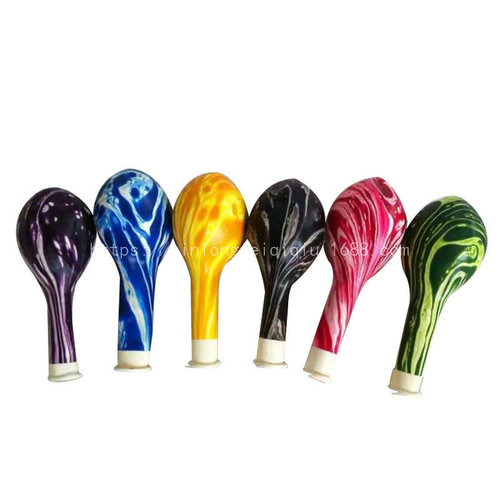 10-inch agate single color cloud marble balloon colorful paint balloon round glass decorative balloon