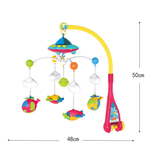Baby Music Rotating Projector Crib Bell Rattles Baby Projector Crib Toy Amazon Cross-border Toys