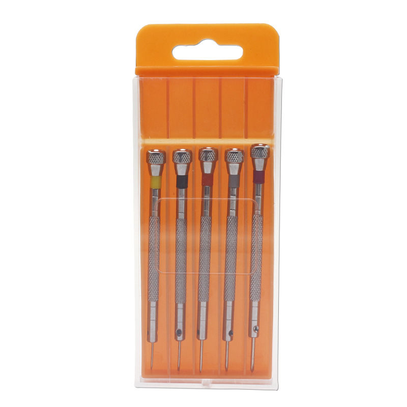 Glasses screwdriver set tool repair 5 boxed glasses watch mobile phone accessories a small screwdriver