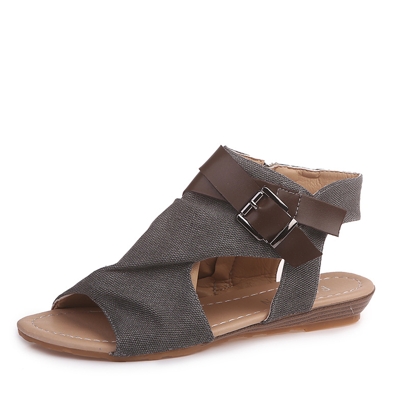 2018Wish New Supply Juti Spring and Summer Export Large Size Women's Roman Sandals Women's Sandals