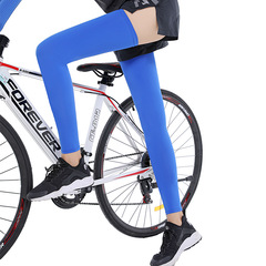 Summer outdoor ice silk cycling sun protection leg cover mountaineering bicycle sports high tube non-slip leggings running basketball knee pads