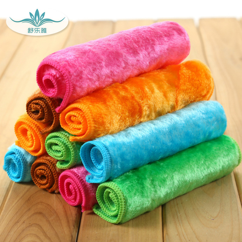 Wood Fiber Absorbent Kitchen Thickened Dishwashing Cloth Wholesale with Logo Printing, Easy to Clean and Non-Greasy Cloth