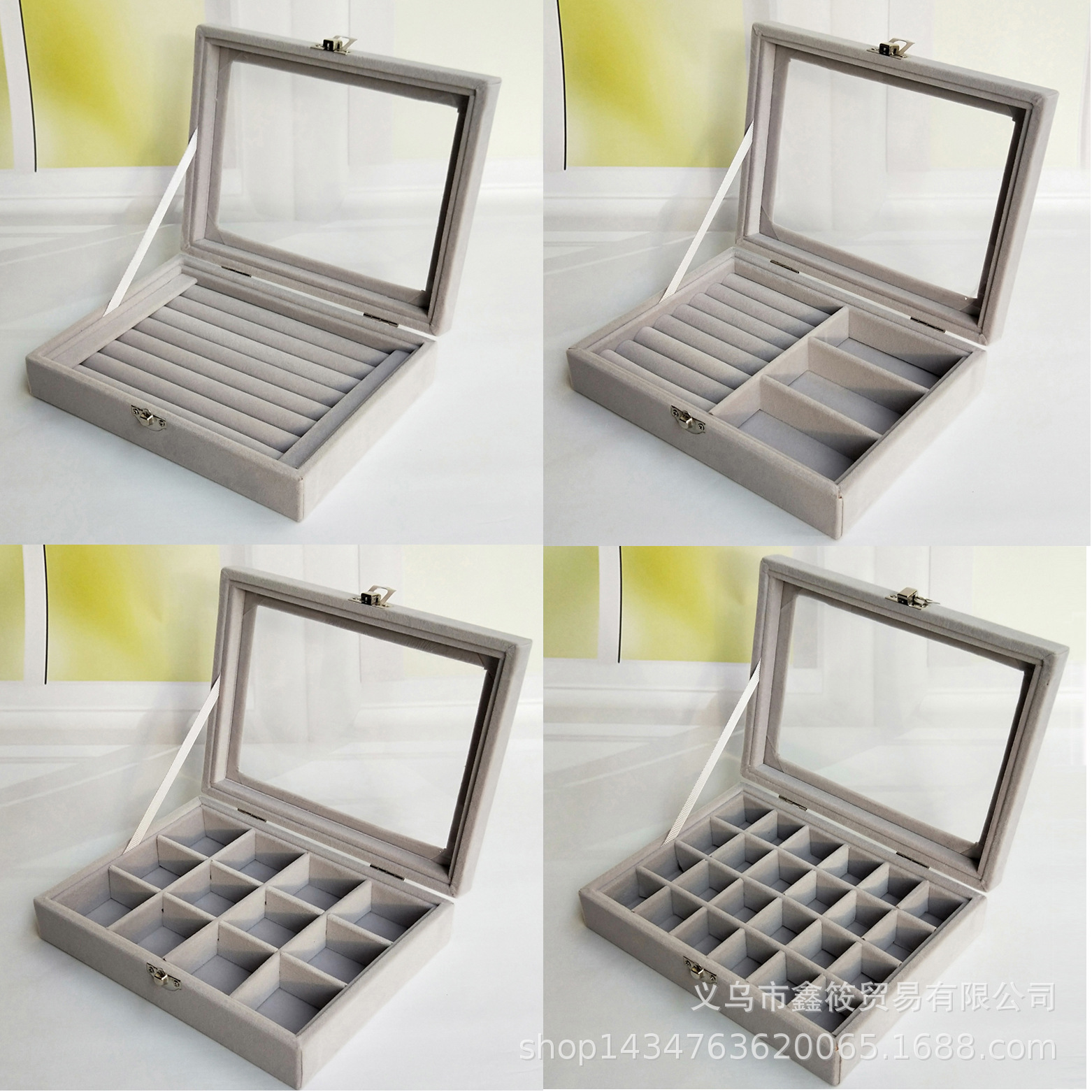 Tamaño pequeño a prueba de polvo caja de joyería anillo pendientes pulsera collar joyería franela organización caja de almacenamiento caja de joyería