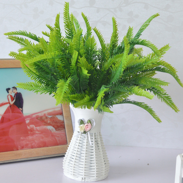 Plant wall with simulation green plant fern simulation plant potted…