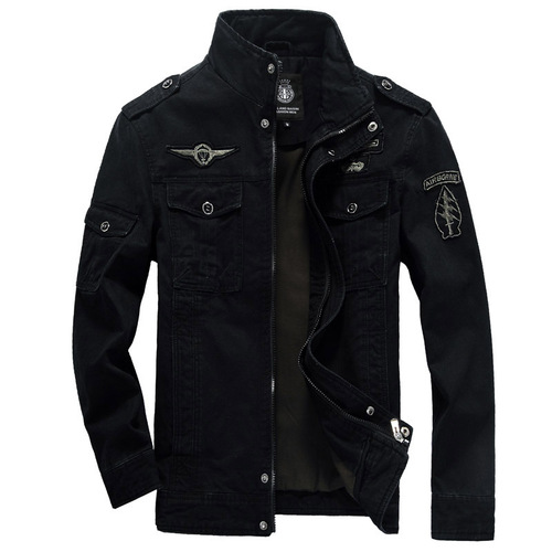 Spring and Autumn Western European Men's Cotton Plus Size Men's Outerwear Casual Work Jacket