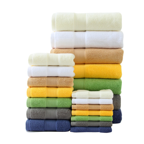 Cotton Thickened 650G Plain Color Slipper Bath Towel Square Towel Set of 3 for Hotels, Guesthouses, Import/Export, Beauty Salons
