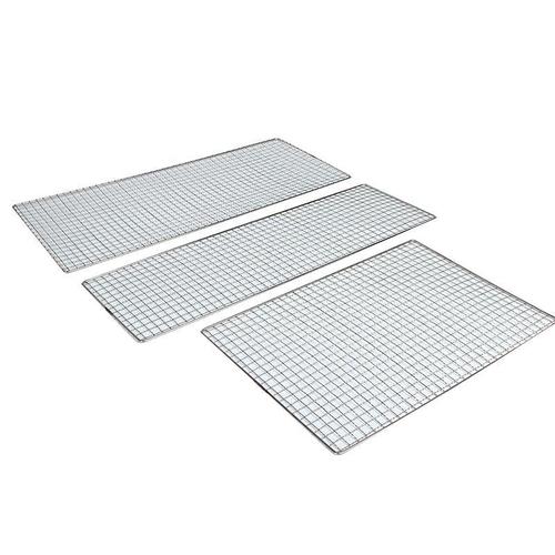 Manufacturer wholesale barbecue mesh stainless steel grill mesh mesh grilled fish clip grid barbecue grate rectangular mesh rack