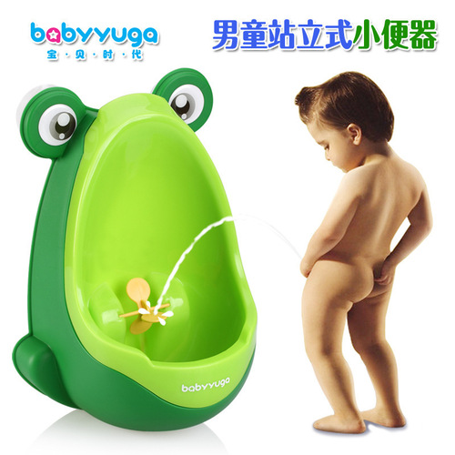 宝贝时代站立式儿童小便器 宝宝小便斗婴儿小便池 挂墙式男童尿壶