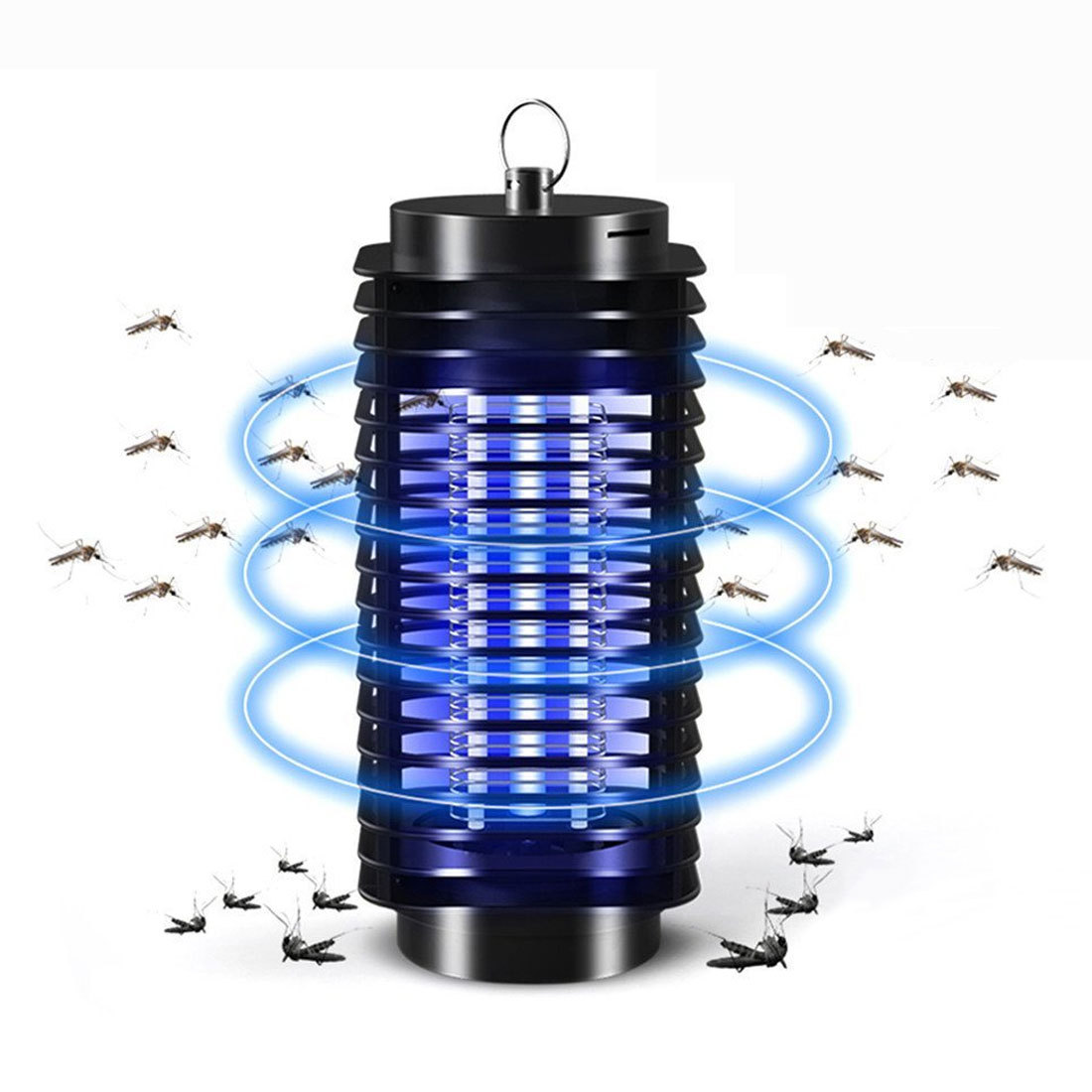 Comercio exterior Amazon AliExpress europeo y americano estándar hogar asesino de mosquitos electrónicos transfronterizos electrodomésticos trampa de Mosquitos de choque eléctrico