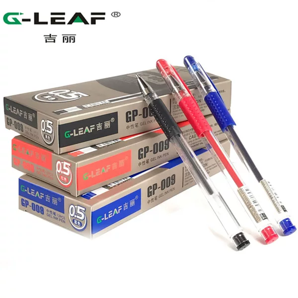 Jili Gel Pen Gp-009 Student Signature Pen 0.5mm European Standard Black Water Pen Office Stationery Supplies
