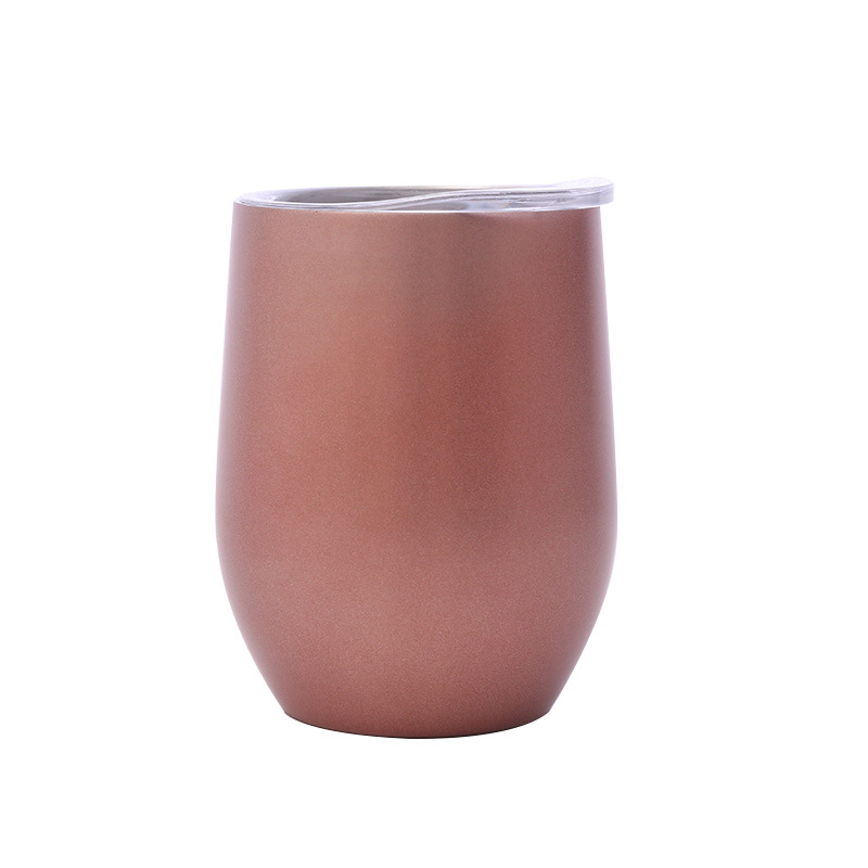 Entrega de una sola pieza 304 taza de cáscara de huevo de acero inoxidable taza de cóctel de acero inoxidable taza de pintura en aerosol taza de regalo al por mayor