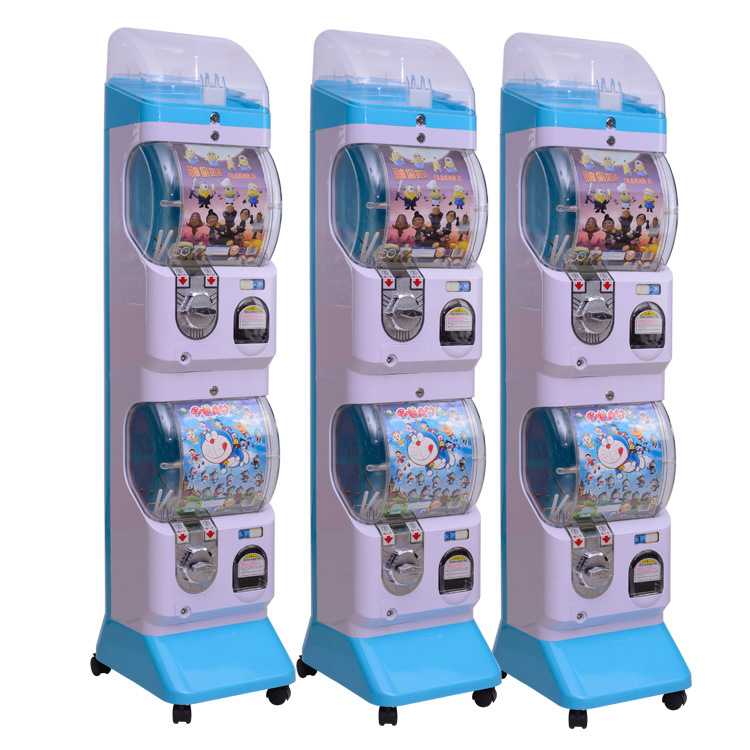 厂家直销 新款投币扭蛋机 儿童扭蛋机 双层扭蛋机加盟 无人售货机