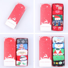 现货圣诞袜礼品礼盒袜麋鹿老人雪花中筒袜服饰男女袜礼物新礼跨境