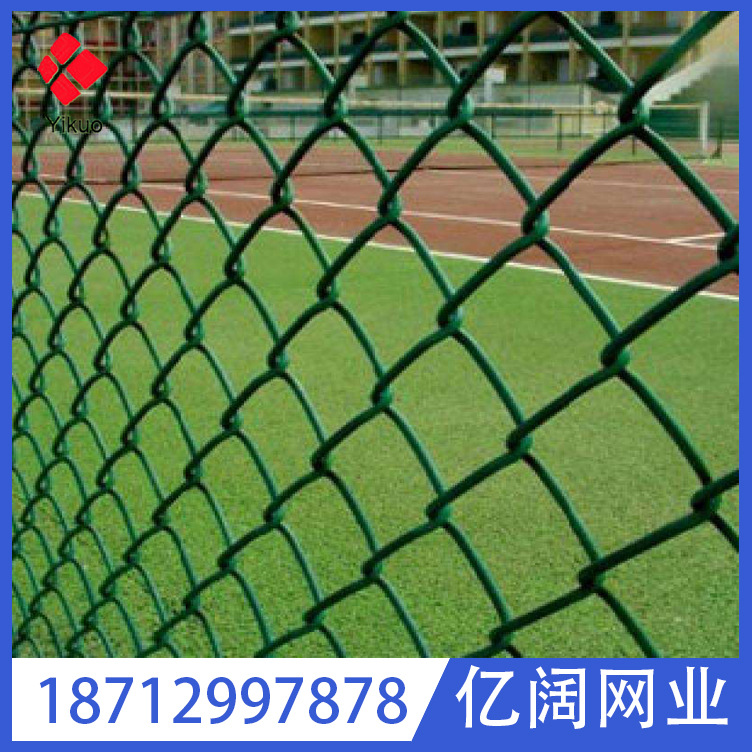 厂家供应铁丝勾花网 菱形网 体育场围栏网