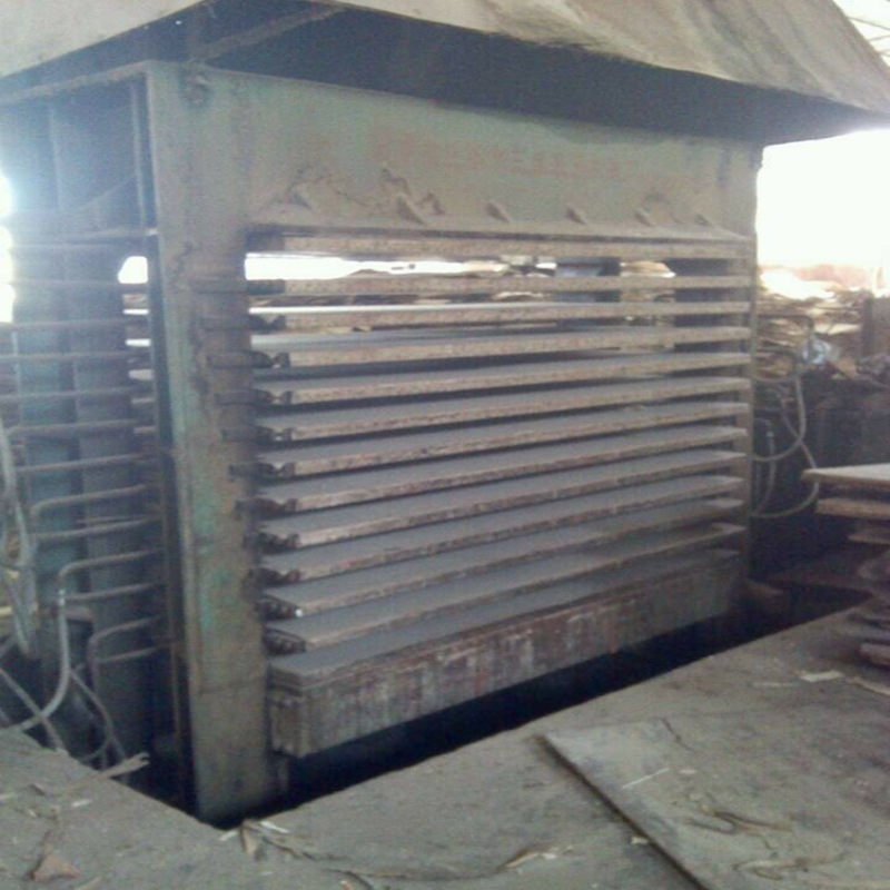 二手热压机，福建十二层建筑 扬 桉木模板热压机