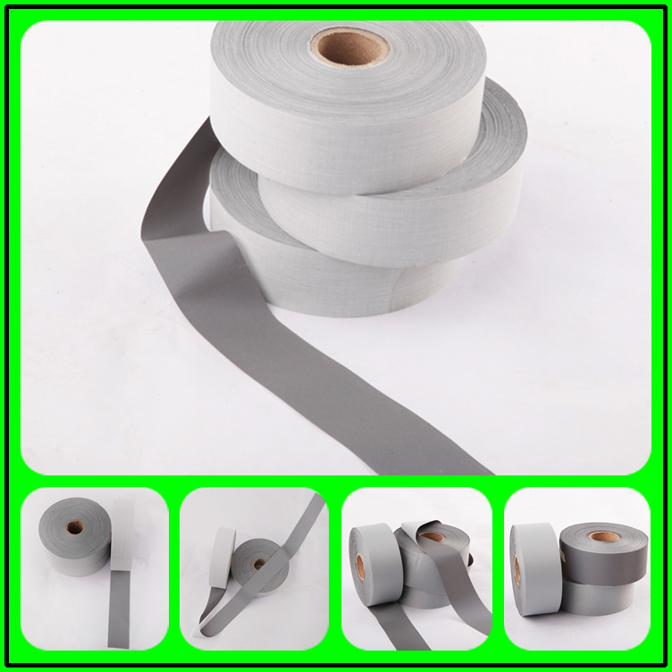 高亮TC一类反光布服装反光条5CM反光警示带衣用银灰色材料高亮度