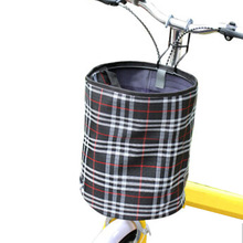 自行车车筐车篮子电动车前车筐帆布折叠车篓山地车挂篮厂家批发