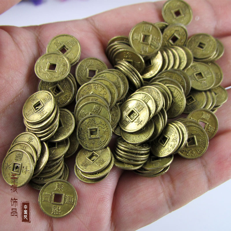 Monedas antiguas aleación diez Emperador monedas de cobre mezclado 10mm mini monedas antiguas 1,5 2,0 2,4 monedas de bronce