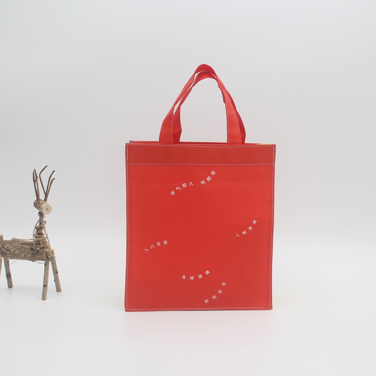 厂家直销覆膜无纺布手提袋 环保购物 立体无纺布礼品袋子加印LOGO