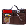 Universal organizer bag for traveling, storage system with zipper, Korean style, increased thickness