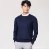 Tibetan blue round neck