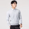 Light gray V -neck