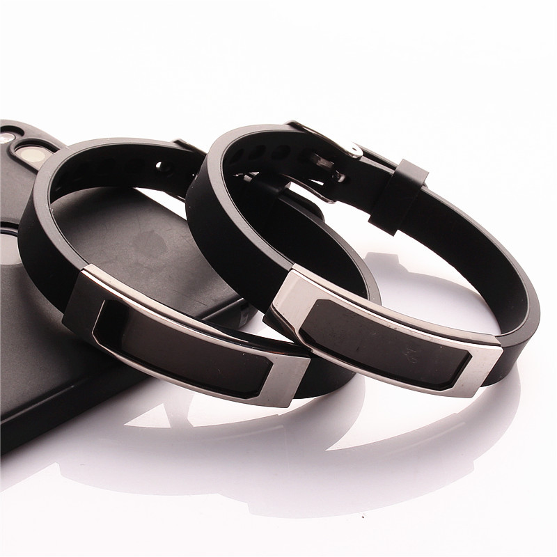 Silicone Bracelet for Men and Women Korean Style Fashionable Bracelet Stainless Steel Bracelet Fashion Bracelet Accessories Lettering