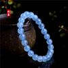 Organic crystal, sapphire round beads, accessory handmade, wholesale