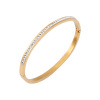 Advanced accessory stainless steel, bracelet, high-quality style, diamond encrusted, wholesale