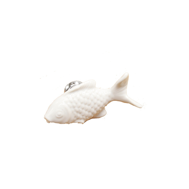 Мебельная ручка Haorenjia Grass Carp белая