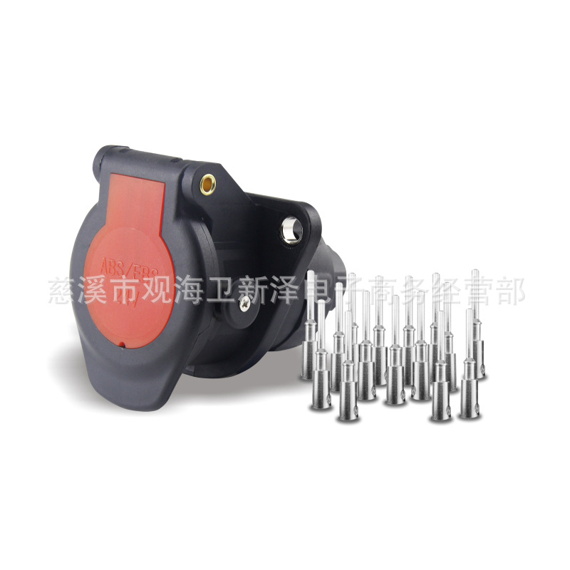 ABS/EBS interfaz camión semi-remolque tractor antibloqueo señal de potencia de freno 15-Core agujero cableado socket