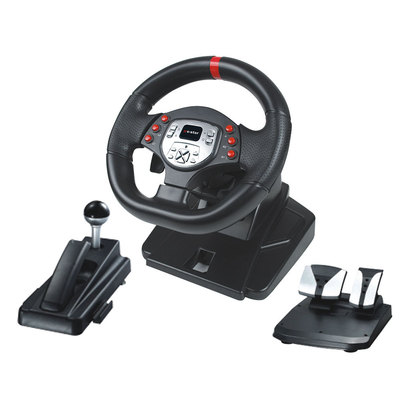 Shenzhen factory Direct selling PS2/PS3/PC computer 3in1 Game steering wheel GT racing USB Wired steering wheel