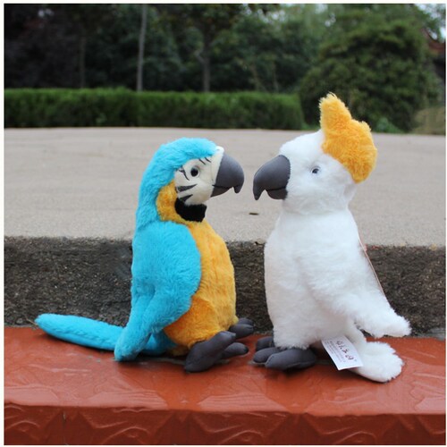 Wholesale simulation parrot plush toy stall bird simulation animal home creative children's toys photography props