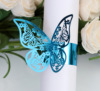 Direct selling butterfly napkin ring laser hollow napkin buckle wedding hotel paper towels and western food scarf buckle spot wholesale