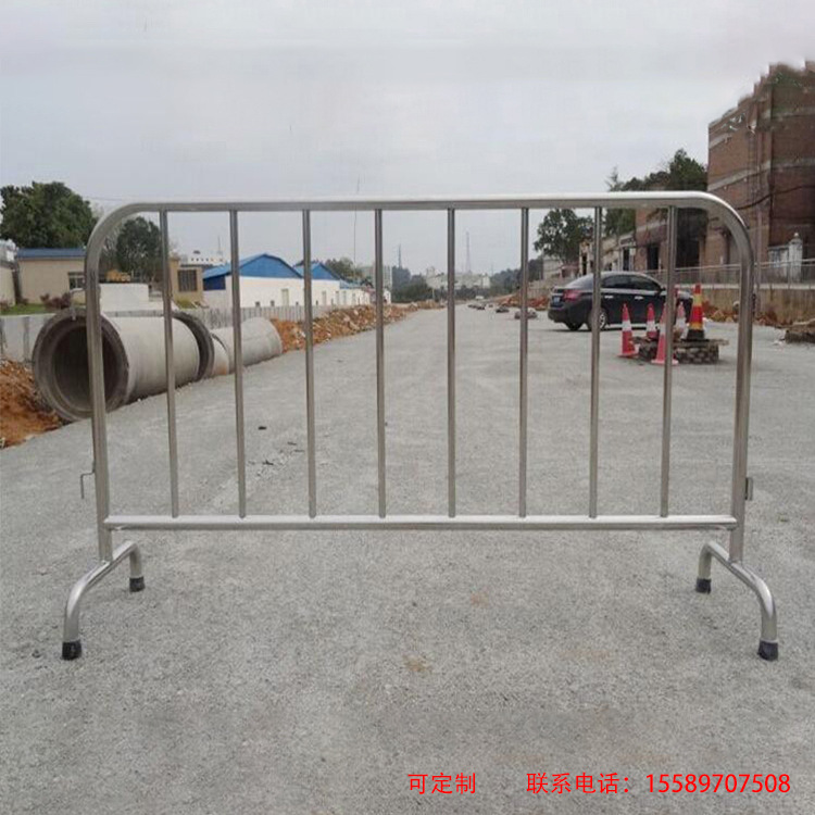 不锈钢铁马会展施工道路警示隔离防护栏临时围栏杆可移动厂家直销