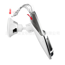 电镀效果热水防雾高清镜面浴室放大镜剃须镜子可印LOGO