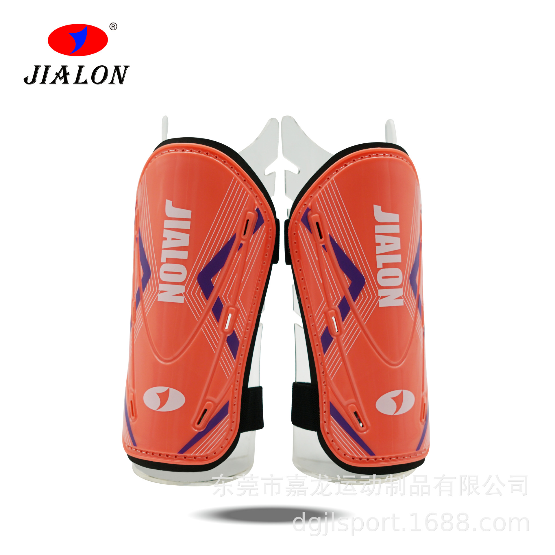 Custom-made football shin guards, lightweight and impact-resistant, for training and outdoor sports, providing protection for the shins, calves, and knees; can be customized with a logo