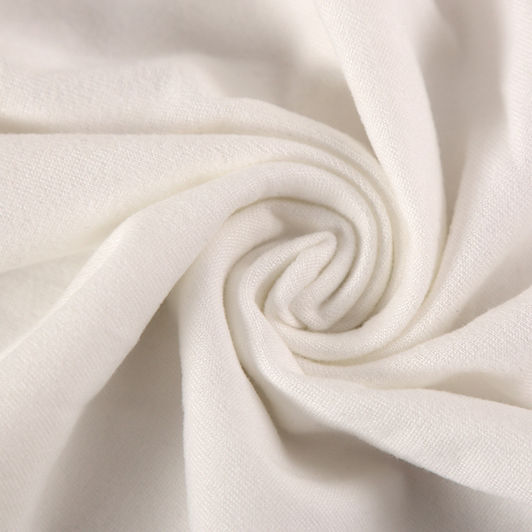 Manufacturer in stock digital printing base cloth milk silk brushed pull frame imitation cotton polyester single-sided advertising shirt casual clothes knitted