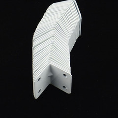 Milky white spray painted iron corner code 90 degree angle right angle code hardware furniture connectors hardware accessories
